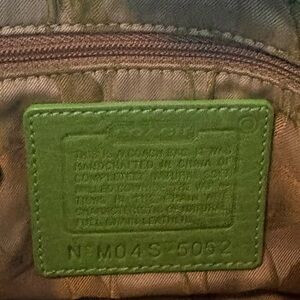 Coach Green Mini Handbag